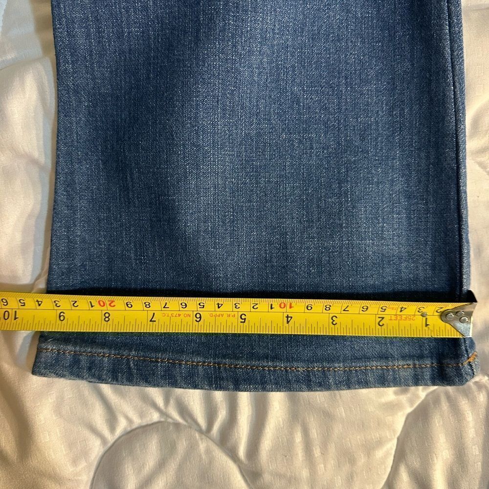 Frankie b Jeans Size 2, Inseam: 34 Inches. patchwork bootcut - Picture 9 of 14
